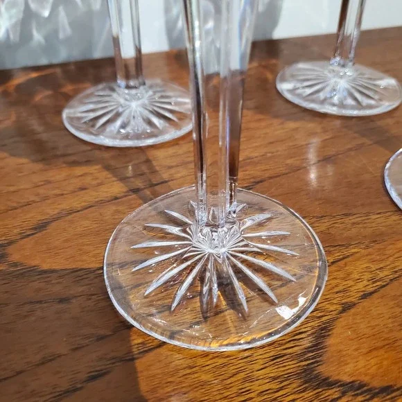 Set Of 4 Waterford Crystal Marquis Brookside Wine Goblet Glass 12oz 8 5/8 